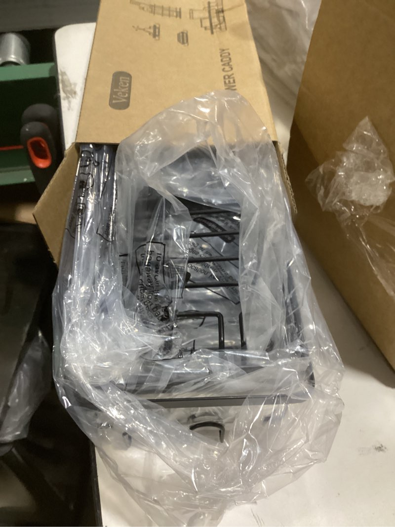 Condition photo showing Good Condition for Veken Shower Caddy 6-Pack, Advanced Rustproof Design, No Drilling Adhesive Shelves, Rack with Soap Holder, Large Capacity Bathroom Organizers and Storage, Wall-Mounted Kitchen & Home Decor Black 6-Piece Set for Master Bathroom(Rustproof Upgrade)