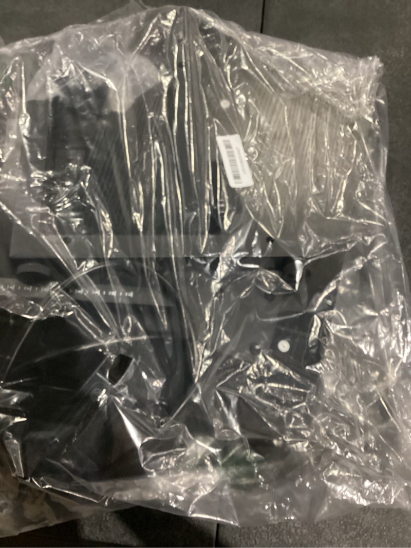 Condition photo showing As Is for JANE EYRE Computer Tower Stand - Adjustable PC Tower Stand CPU Holder Cart with Charging Station for Office Home Classroom,23.03"-28.3" H, black