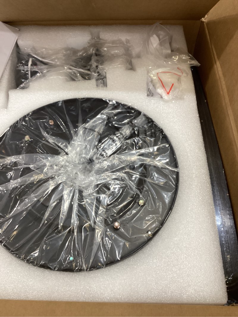 Condition photo showing Good Condition for Ceiling Fans with Lights, 44" Low Profile Ceiling Fan with Light Remote Control, 6 Speed 35dB Ultra Quiet Smart Ceiling Fan with Reversible DC Motor, Dimmable 3CCT LED for Bedroom/Living Room (Black)