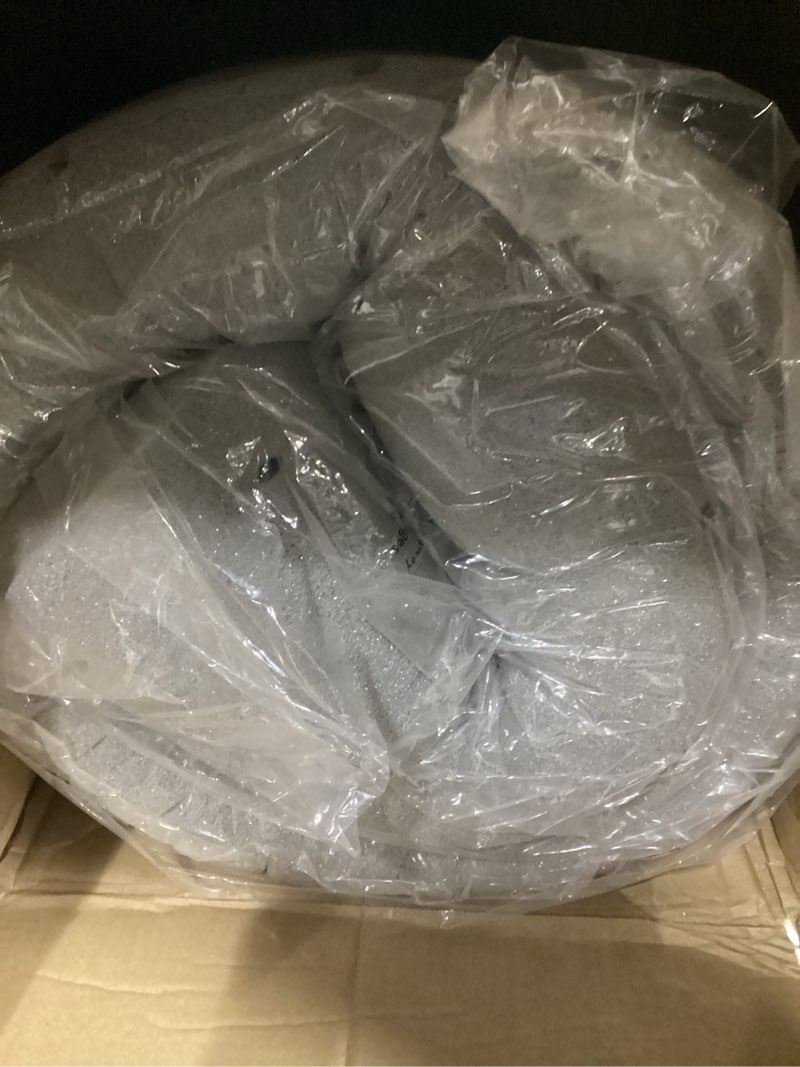 Condition photo showing As Is for LUCID 4 Inch Bamboo Infused Memory Foam Mattress Topper - King Size – Cooling Ventilation – Pressure Relieving Bed Topper - Mattress Pad – CertiPur Certified King 4 Inch Topper Only