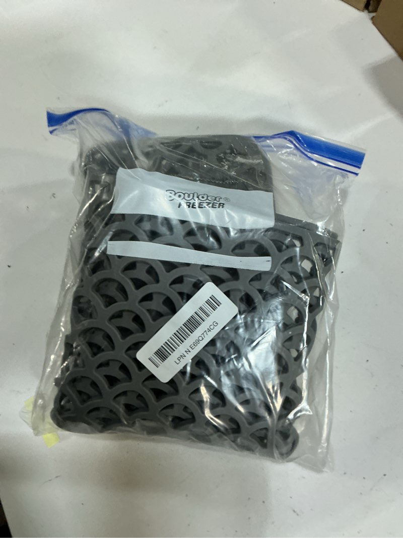 Condition photo showing As Is for sink protectors for kitchen sink - large 28.4"x 15" with rear drain hole heat resistant easy clean non-slip silicone kitchens sinks mat for bottom of kitchen sinks stainless steel(grey)-72x38cm