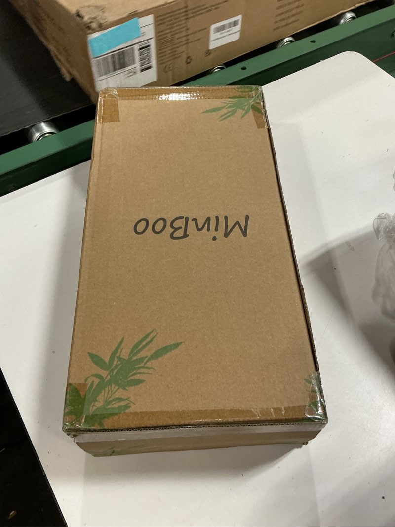 Condition photo showing New/Like New for Pots and Pans Organizer under Cabinet, Bamboo Expandable Bakeware and Cutting Board Organizers, Adjustable Pot Lids Holder Rack, Cookie Sheet Baking Pan, Tray Organizer for Kitchen Storage (Natural)