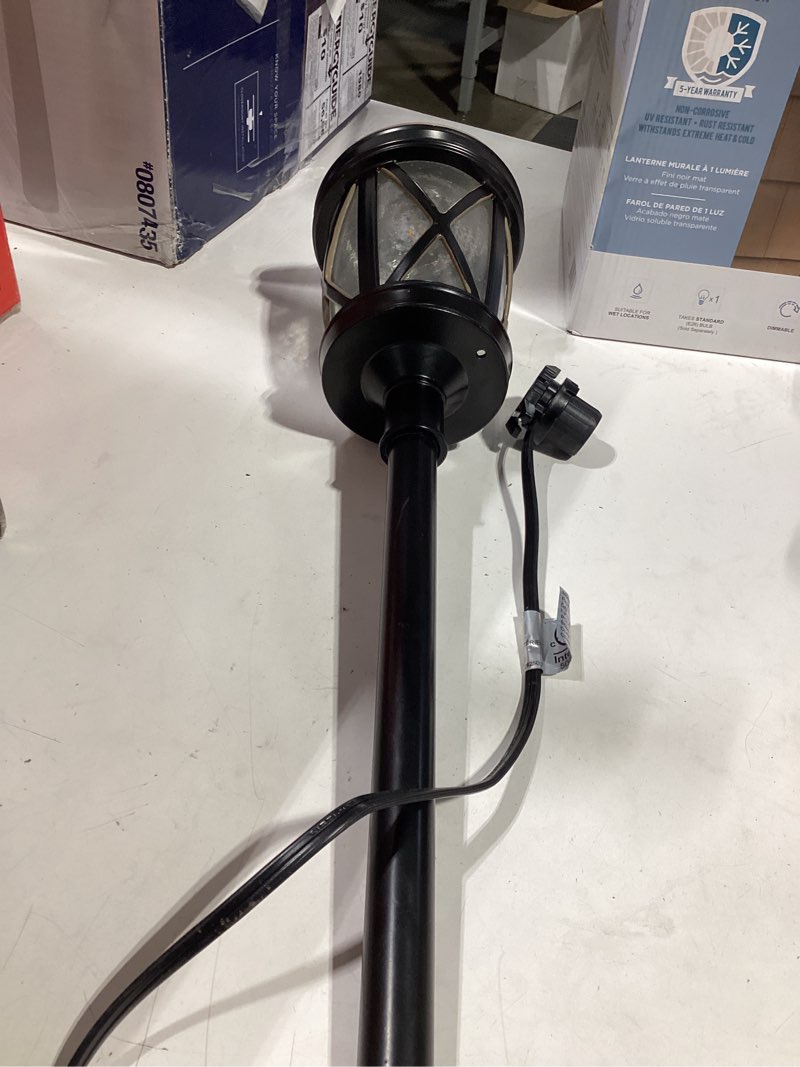Condition photo showing As Is for harbor breeze 80 -lumens bronze low voltage hardwired led outdoor path light