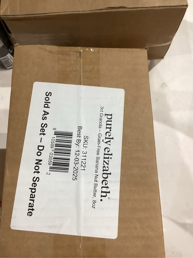 Condition photo showing New/Like New for Purely Elizabeth, Banana Nut Butter, Keto Granola, Grain-Free (3 Ct, 8oz Bags) Banana Nut Butter 8 Ounce (Pack of 3)