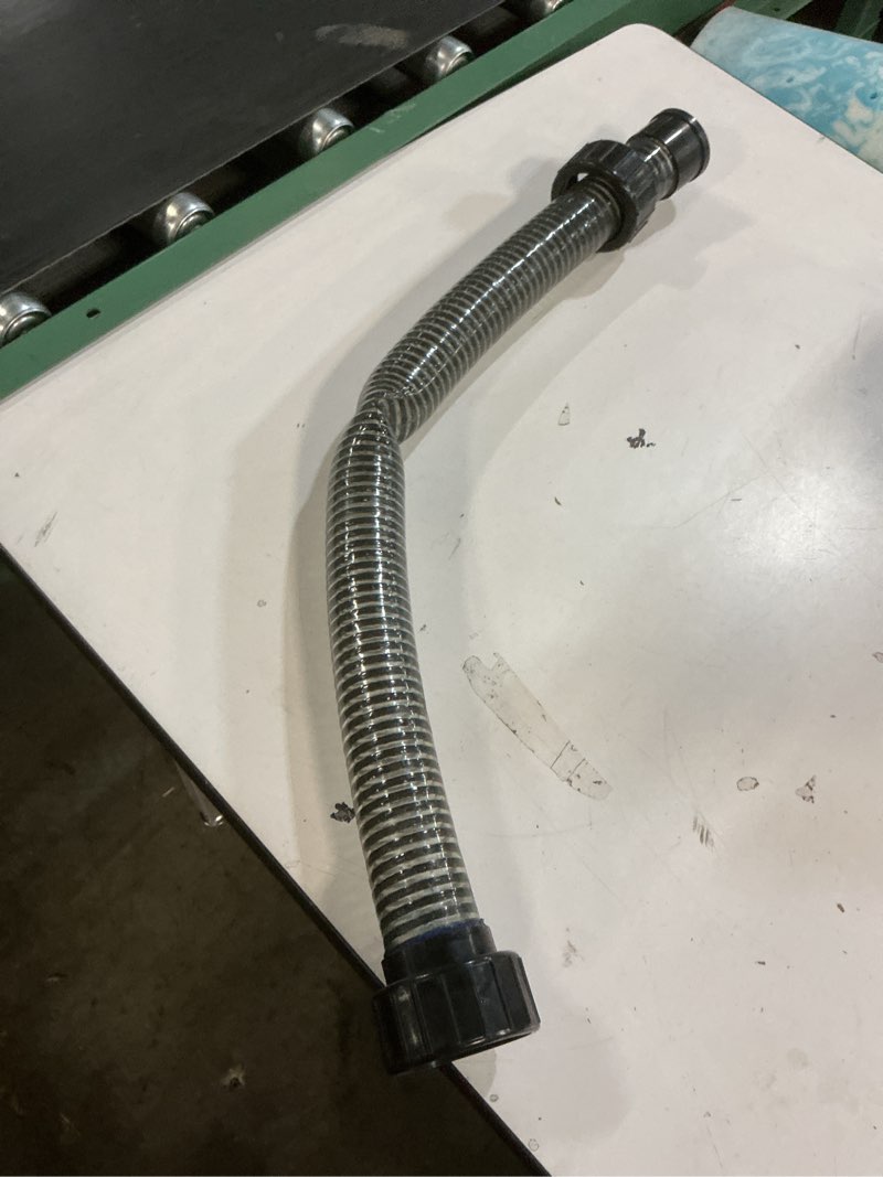 Condition photo showing As Is for 1 in. fip x 3/4 in. fip x 24 in. ultra flex corrugated 304 stainless steel water heater connector