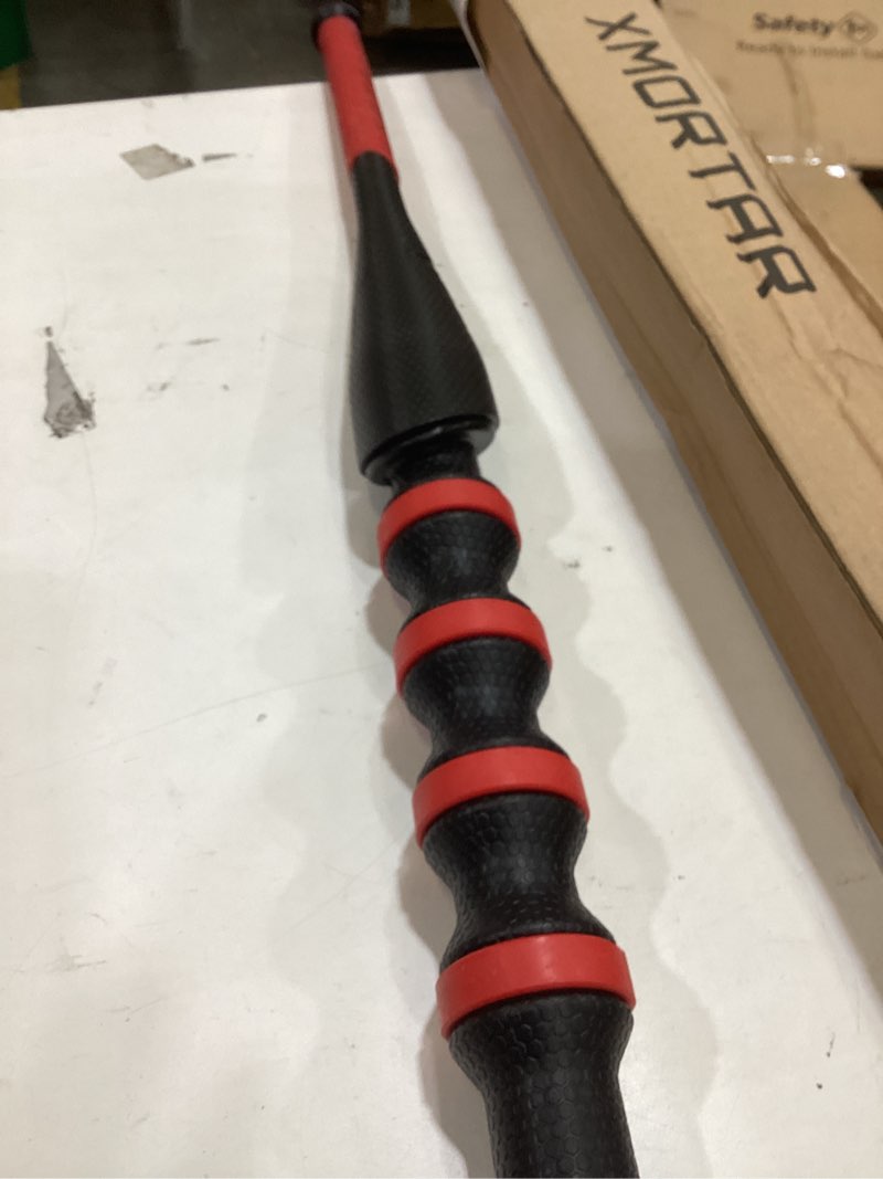 Condition photo showing As Is for nerf power blast kids baseball bat and ball set - kids plastic bat with extra grip + power bands 1 bat and 2 balls black/red