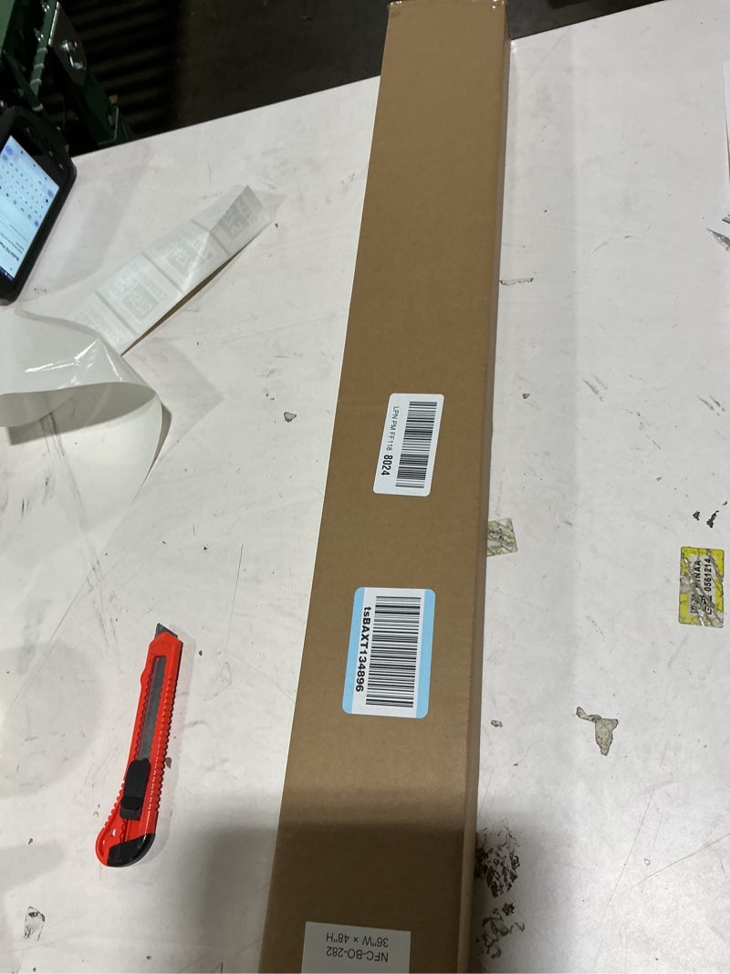 Condition photo showing Good Condition for LazBlinds Cordless Cellular Shades, No Tools No Drill Blackout Honeycomb Shades Pleated Blinds for Windows, 36'' W x 48'' H, Silver White Blackout-silver White 36'' W x 48'' H