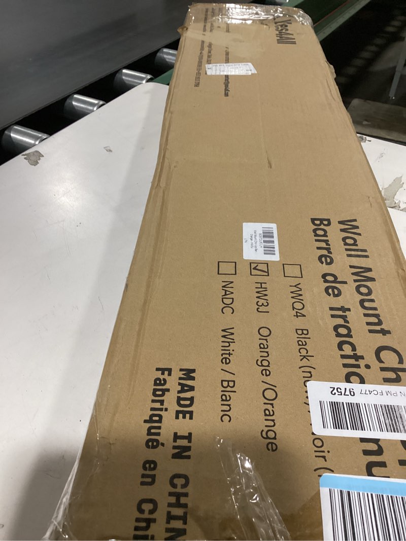 Condition photo showing As Is for Yes4All Pull Up Bar Wall Mounted - Multifunctional Wall Mounted Pull Up Bar for Home Gym Workout Strength Training Equipment A. Standard - Black