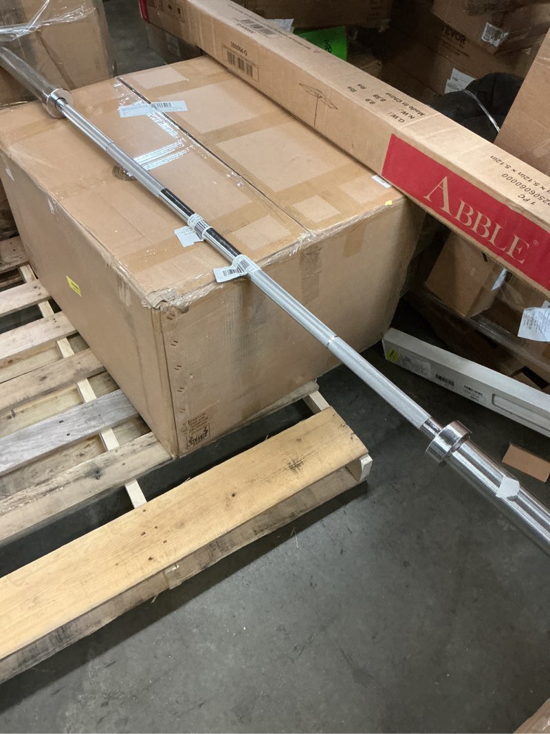 Condition photo showing Good Condition for balancefrom olympic bar for weightlifting and power lifting weight barbell, 700 pound capacity