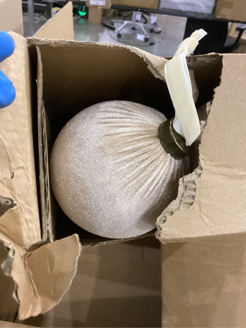 Condition photo showing As Is for 9 PCS Velvet Christmas Balls Ornaments 4inch& 6inch Christmas Large Ball Set for Xmas Tree Decor, Holiday Home Party (Mixed Colors 1, 4inch) Mixed Colors 1 4inch