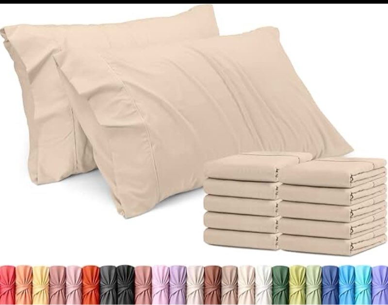variety of pillowcases (different sizes, colors and styles) brand quince