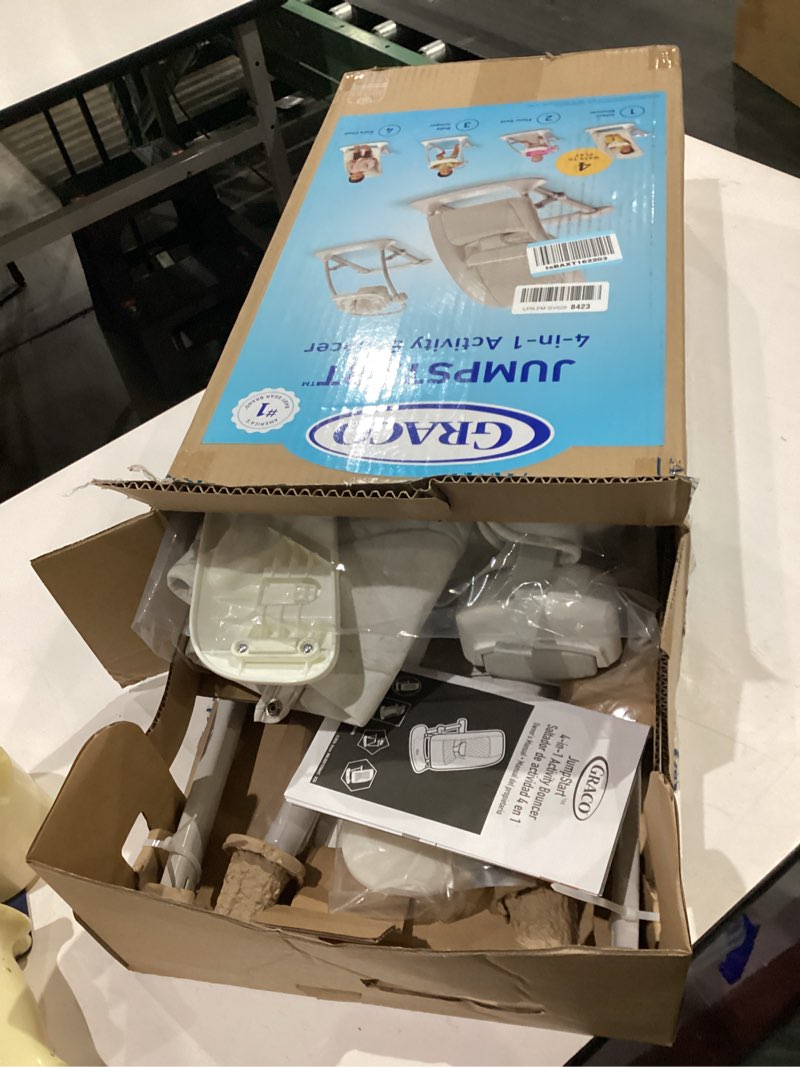 Condition photo showing Good Condition for graco jumpstart 4-in-1 activity infant bouncer and jumper - 4 ways to play with floor seat and kids chair modes