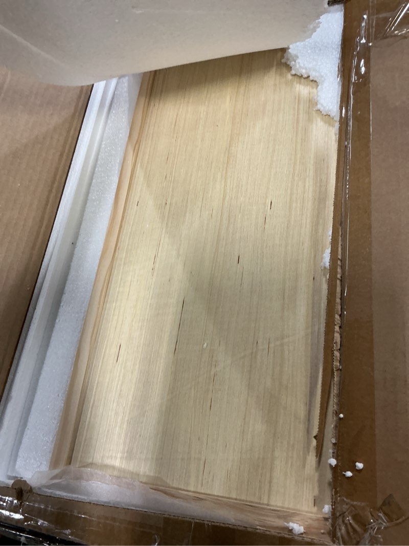 Condition photo showing Good Condition for Infant Changing Table in Natural, Solid Wood Structure with Weight Capacity Up to 30LBS, Portable Changing Station for Baby Nursery, New Zealand Pinewood