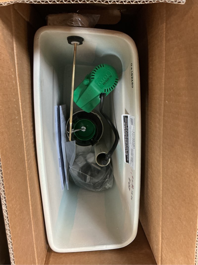 Condition photo showing New/Like New for toto® drake® 1.6 gpf toilet tank with washlet®+ auto flush compatibility  cotton white - st776sa#01