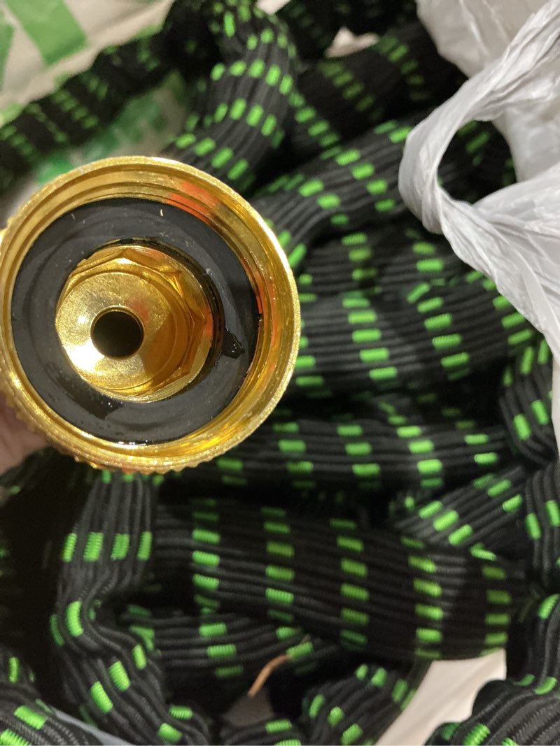 Condition photo showing As Is for flex-able hose xtreme 1-in x 50-ft kink free woven green hose
