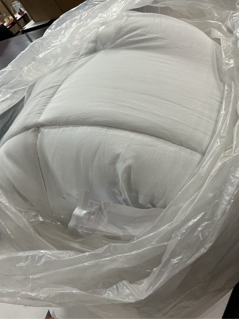 Condition photo showing As Is for COONP King Mattress Topper, Extra Thick Pillowtop, Cooling Plush Mattress Pad Cover Cotton Top Bed Topper Protector with 8-21 Inch Deep Pocket White King