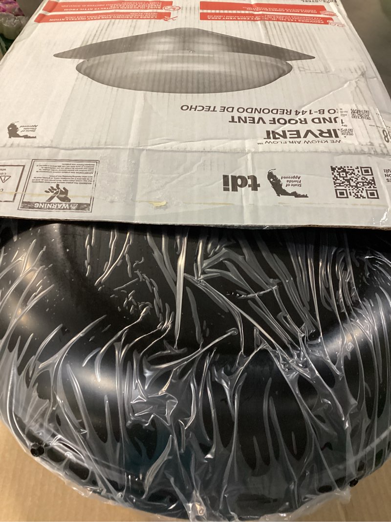 Condition photo showing New/Like New for air vent black galvanized steel round roof louver