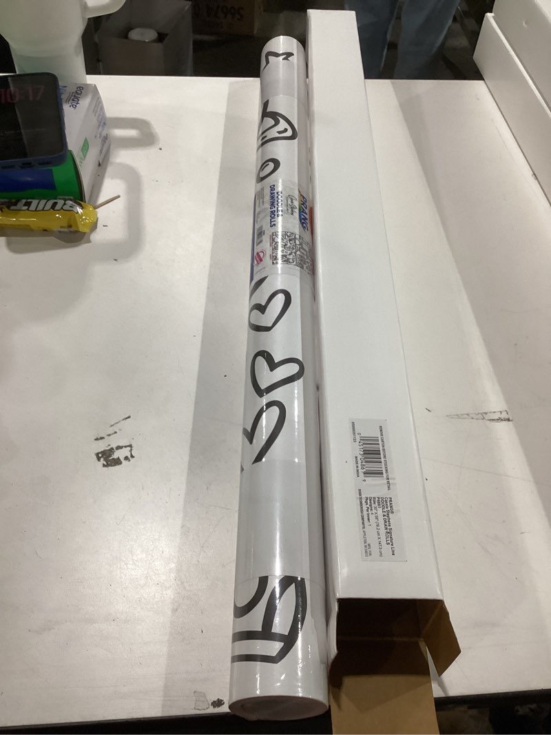 Condition photo showing New/Like New for Prang Doodle & Drawing Rolls by Cassie Stephens, White, 58" x 30", 4 Designs (1 per Sheet)