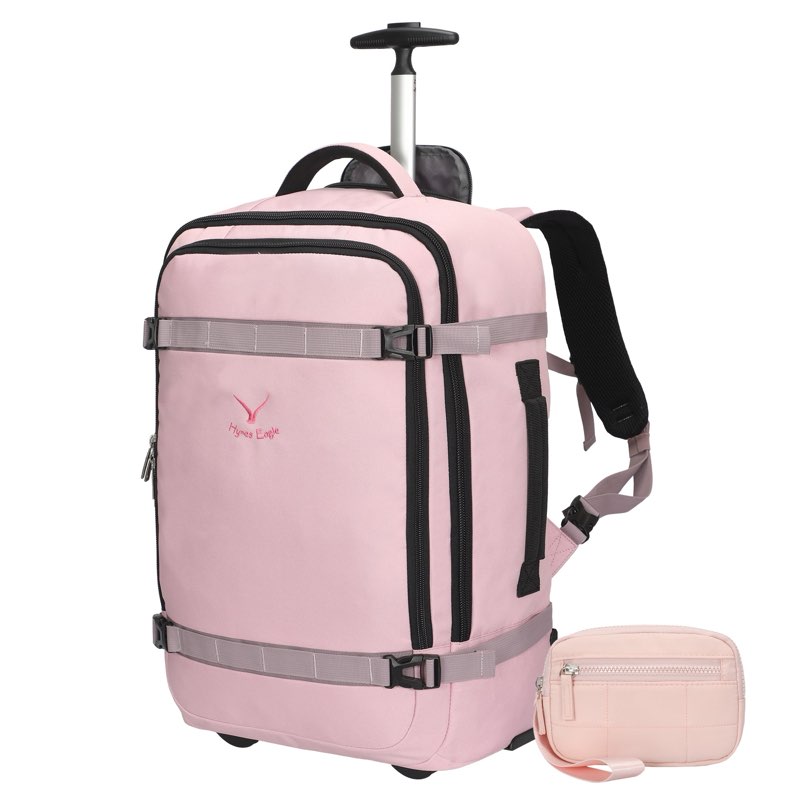Hynes Eagle Rolling Backpack 42L Backpack with Wheels Airline Approved Carry on Luggage Laptop Trave