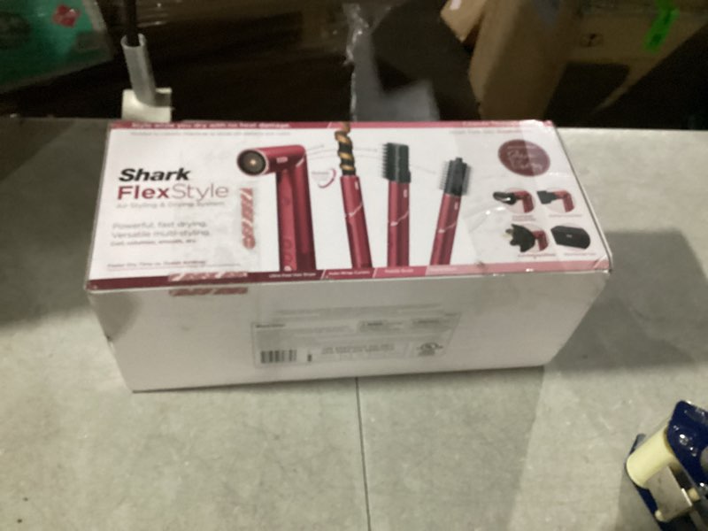 Condition photo showing New/Like New for Shark FlexStyle Air Styling & Drying System, Powerful Hair Dryer Brush & Multi-Styler with Auto-Wrap Curlers, Concentrator Attachment and Storage Bag, Blossom Bliss, HD432RS
