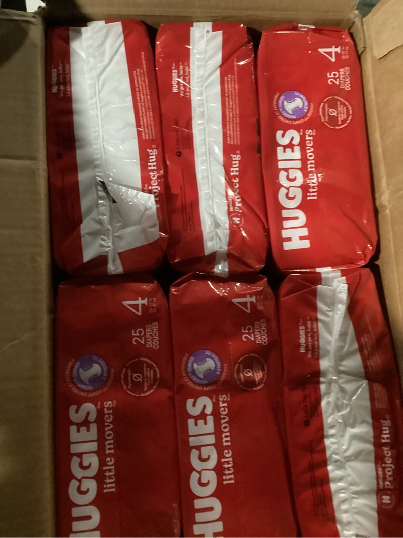 Condition photo showing New/Like New for Huggies Little Movers Disposable Diapers - Econ+ Pack - Size 4 - 150ct