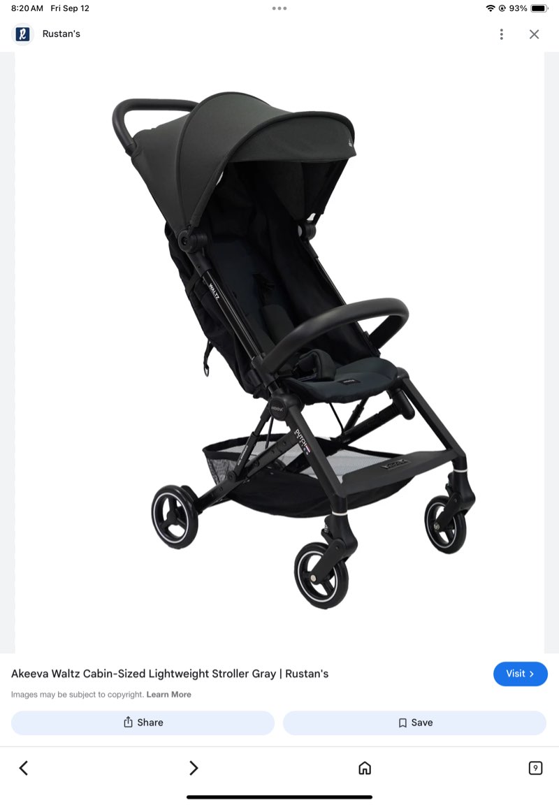 lightweight stroller black