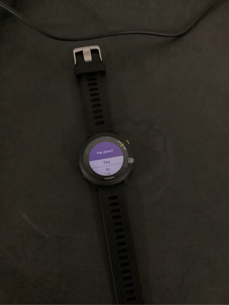 Condition photo showing New/Like New for working verified garmin forerunner 55 running watch black