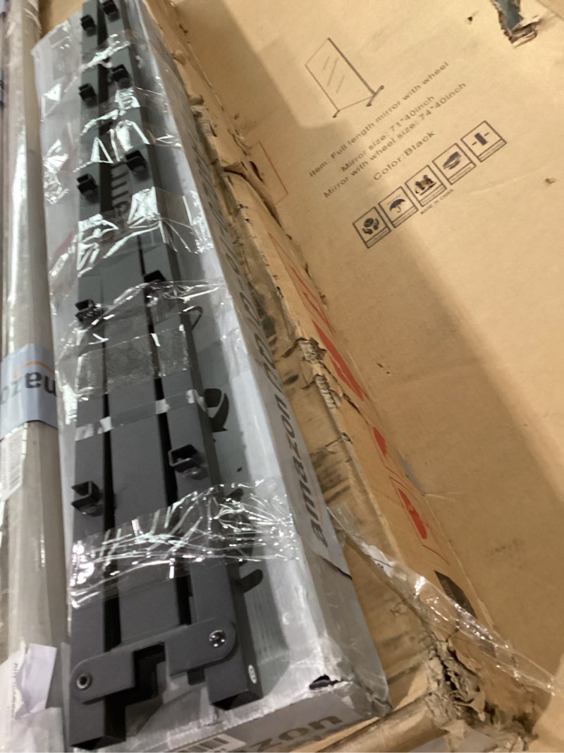 Condition photo showing As Is for Metal Bed Frame,Queen Size Bed Frame with Storage Space,Heavy Duty Sturdy Mattress Foundation,Easy Assembly,No Box Spring Needed, Black,16 Inch,Queen Queen 16 Inch