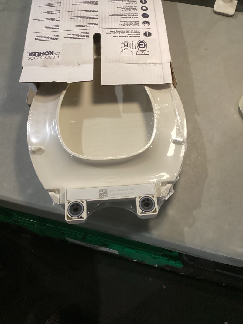 Condition photo showing Good Condition for kohler 4636-rl-96 cachet readylatch elongated toilet seat slow close soft close, toilet seat quiet l