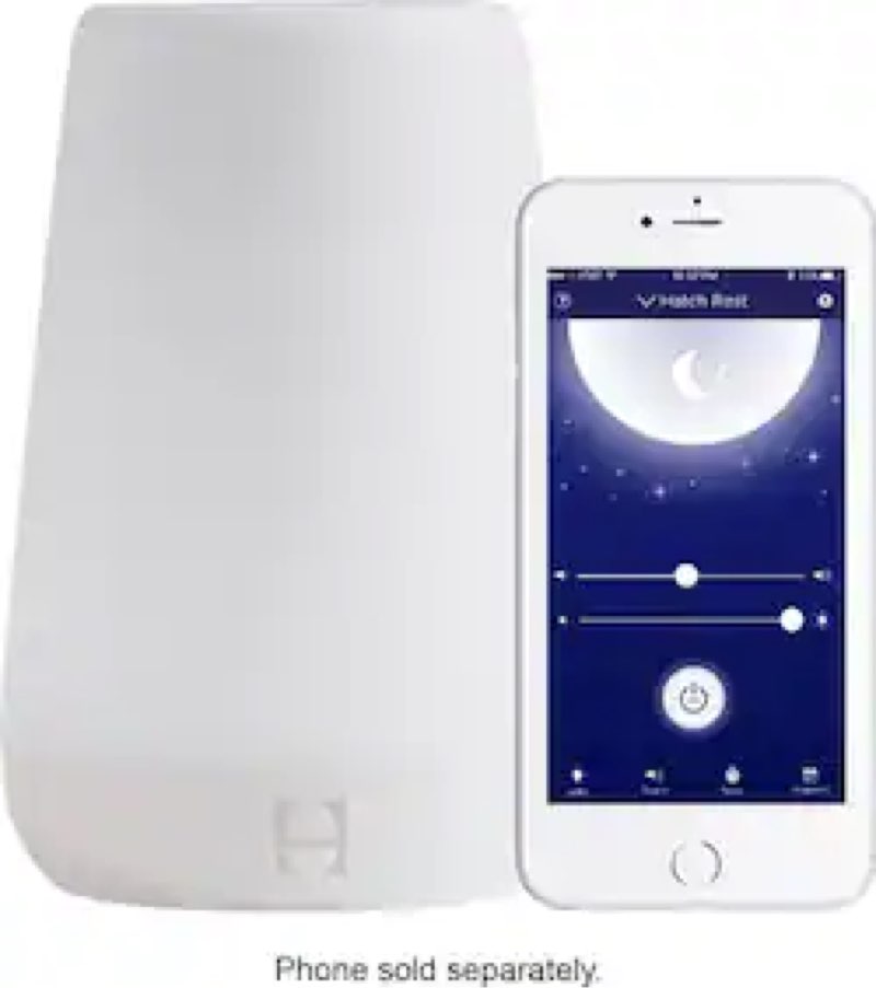 (App Needed to work)Hatch - Rest Smart Night Light and Sound Machine with Time-to-Rise - White