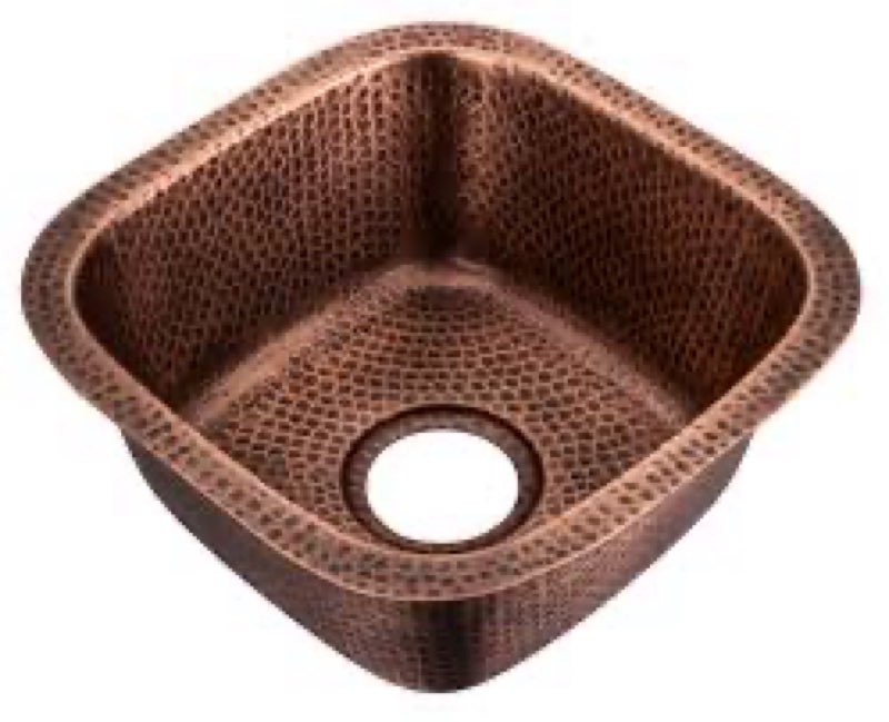 monarch abode kitchen & bar sink – 15-inch atlas dual mount drop in kitchen sink, hand hammered pure