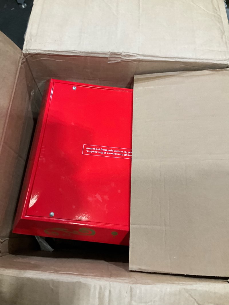 Condition photo showing As Is for VEVOR Commercial Popcorn Machine, 8 Oz Kettle, 850 W Countertop Popcorn Maker for 48 Cups per Batch, Theater Style Popper with 3-Switch Control Steel Frame Tempered Glass Doors 2 Scoops 2 Spoons, Red 8OZ Tabletop Red