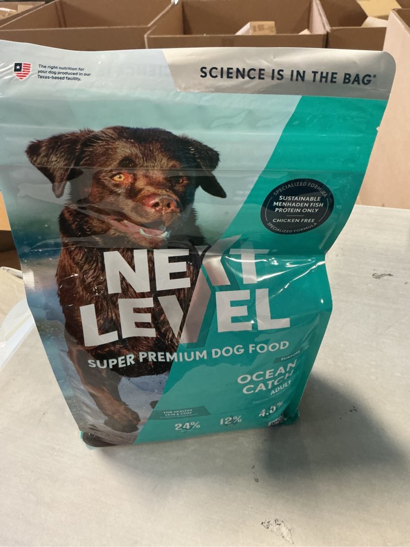 Condition photo showing item condition for Best By 03/04/26 Next Level 111OC04 Ocean Fish Dog Food - 4 lbs