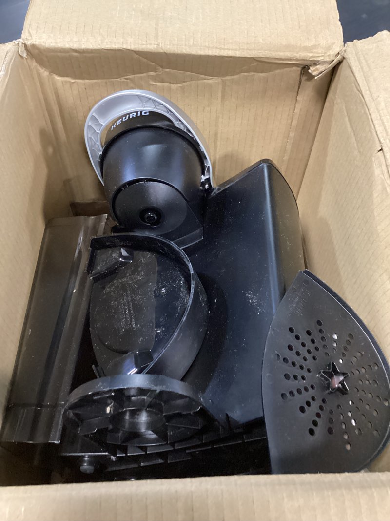 Condition photo showing As Is for keurig k-classic single serve k-cup pod coffee maker, with 3 brew sizes, 48oz removable reservoir, black