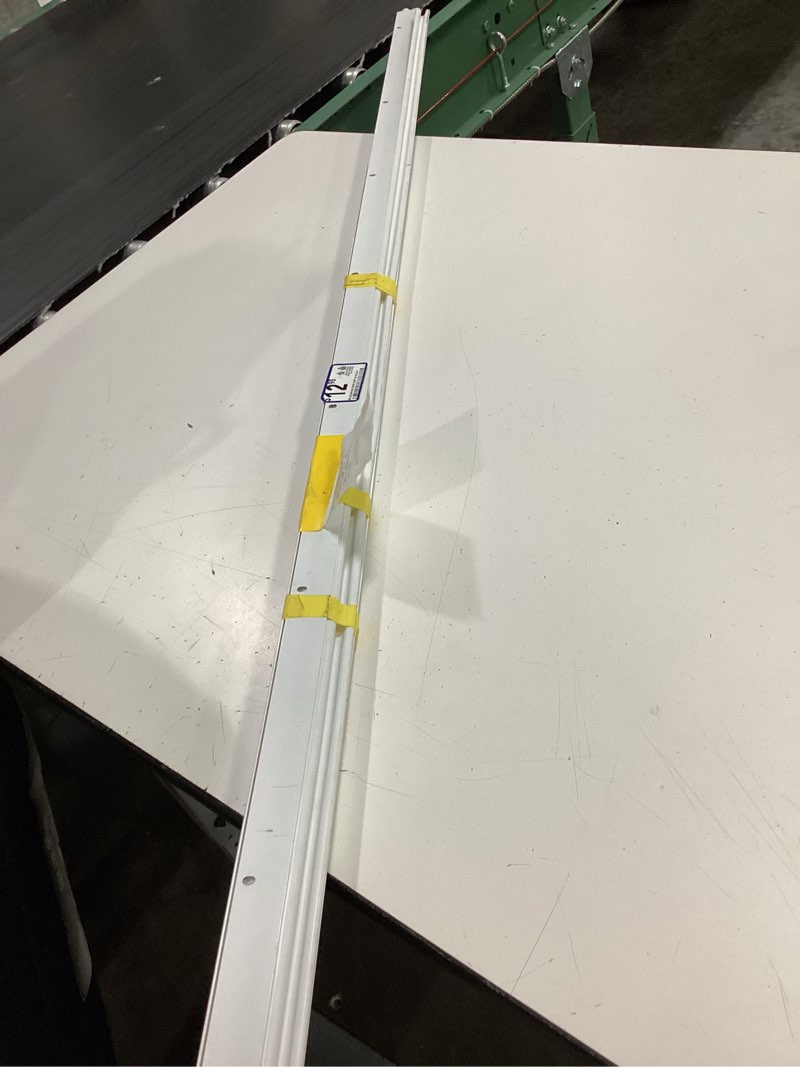 Condition photo showing As Is for m-d dv 1 aluminum & vinyl door sweep 36" aluminum