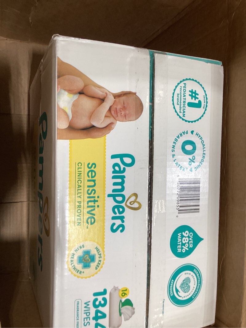 Condition photo showing New/Like New for Pampers Baby Wipes - Sens - 1344ct