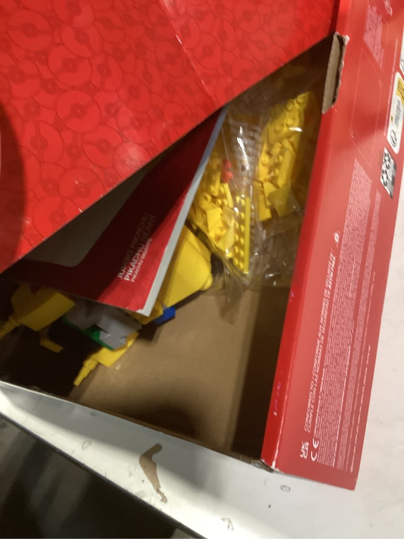 Condition photo showing New/Like New for MEGA Pokémon Building Toys Set Jumbo Pikachu with 806 Pieces, Articulated and Poseable, 12 Inches Tall, for Kids