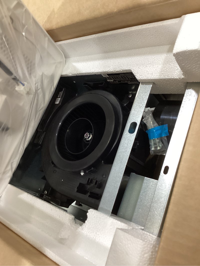 Condition photo showing As Is for panasonic whisperremodel dc 0.8-sone 110-cfm white lighted bathroom ventilator fan, energy star