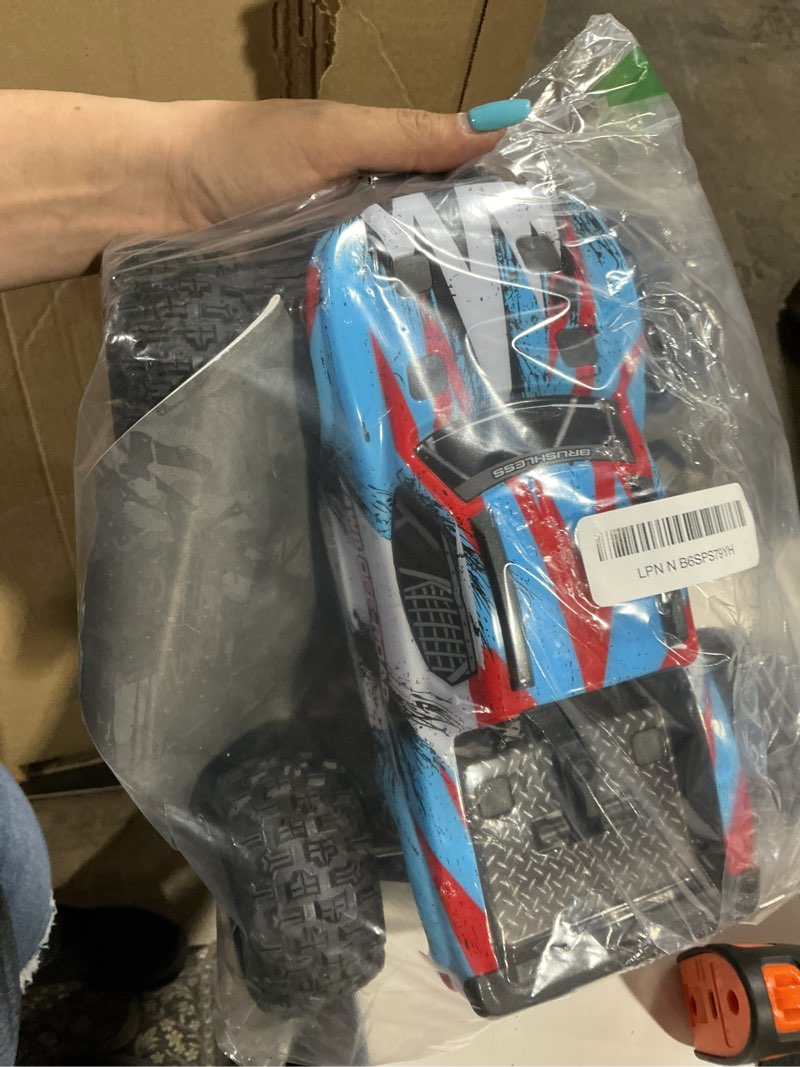Condition photo showing Good Condition for mjx 16208 1/16 rtr brushless rc cars, top speed 42mph 4x4 hobby electric off road jump remote control truck, adult rc monster all terrain remote control cars