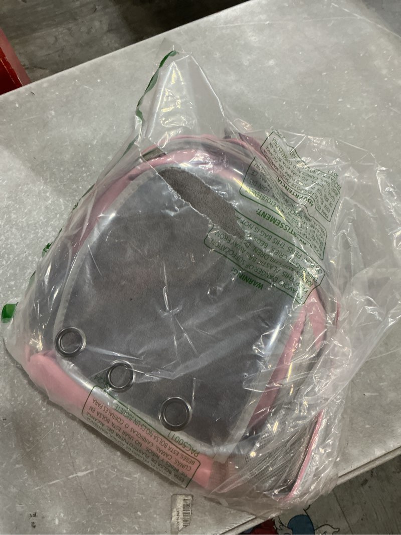 Condition photo showing As Is for cat backpack carrier, pet cat carrier with ventilated design for carrying puppy cats, pet carrier backpack for traveling/hiking/camping/outdoors airline approved travel carrier(pink)