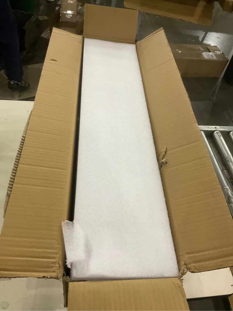 Condition photo showing New/Like New for Farmhouse Dining Room Light Fixtures Over Table, Black Pendant Lights for Kitchen Island with Milk Glass Shade, 4 Light Linear Chandelier Lighting with Wood