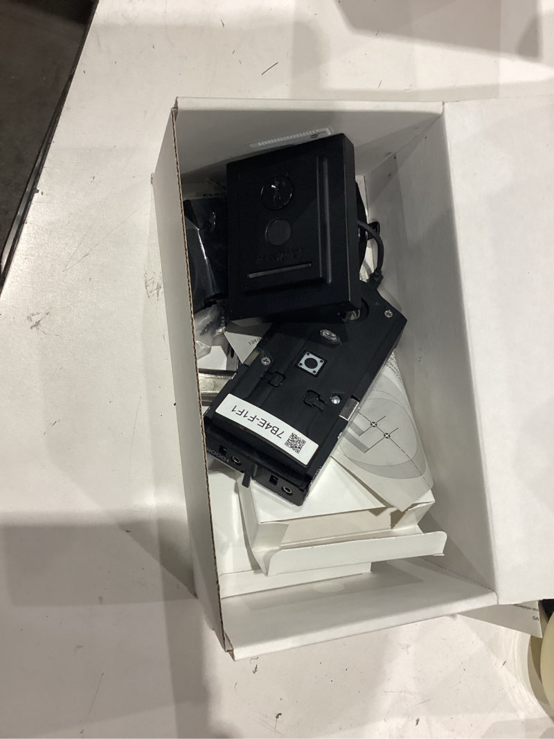 Condition photo showing As Is for halo touch matte black contemporary fingerprint wi-fi electronic smart lock deadbolt featuring smartkey security