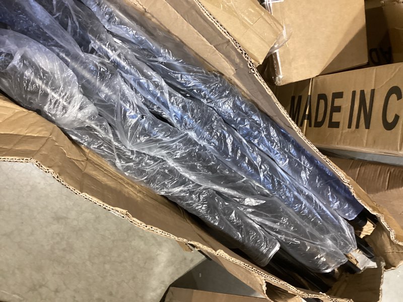 Condition photo showing Good Condition for 4 pack black folding chairs with padded cushion & backrest, comfortable cushioned seat with durable metal frame, portable stackable foldable chair for home, office, party, indoor & outdoor events