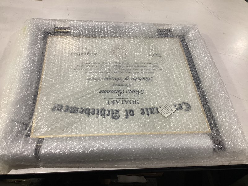 Condition photo showing New/Like New for doai art diploma frame 14 x 17 with mat solid wood display document/certificate 16x20 without mat and picture 17x14 with black over gold mat | wall hangers,new zealand cypress,hd glass,mahogany mahogany solid wood 16x20&14x17 with mat