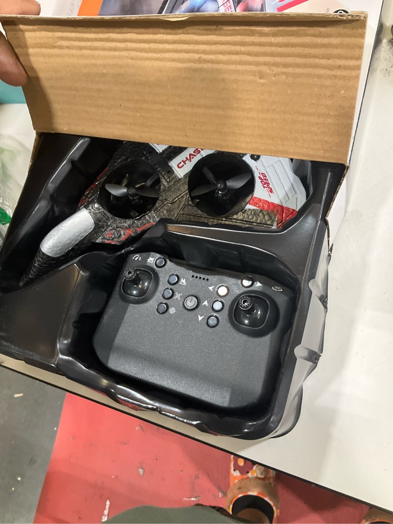 Condition photo showing Good Condition for rc plane, foam remote control airplane, drone for kids, rc aircraft for boys and girls, fighter jet helicopter with led lights, altitude hold, 360° flip stunt rotation, speed adjust flying toy red
