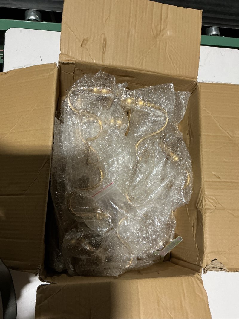 Condition photo showing As Is for Sziqiqi Candelabra Candle Holder for Wedding: 51in Tall Candelabra 13 Branches Gold Candle Holders for Candlesticks Wedding Centerpiece Table Decorations 1pc Gold