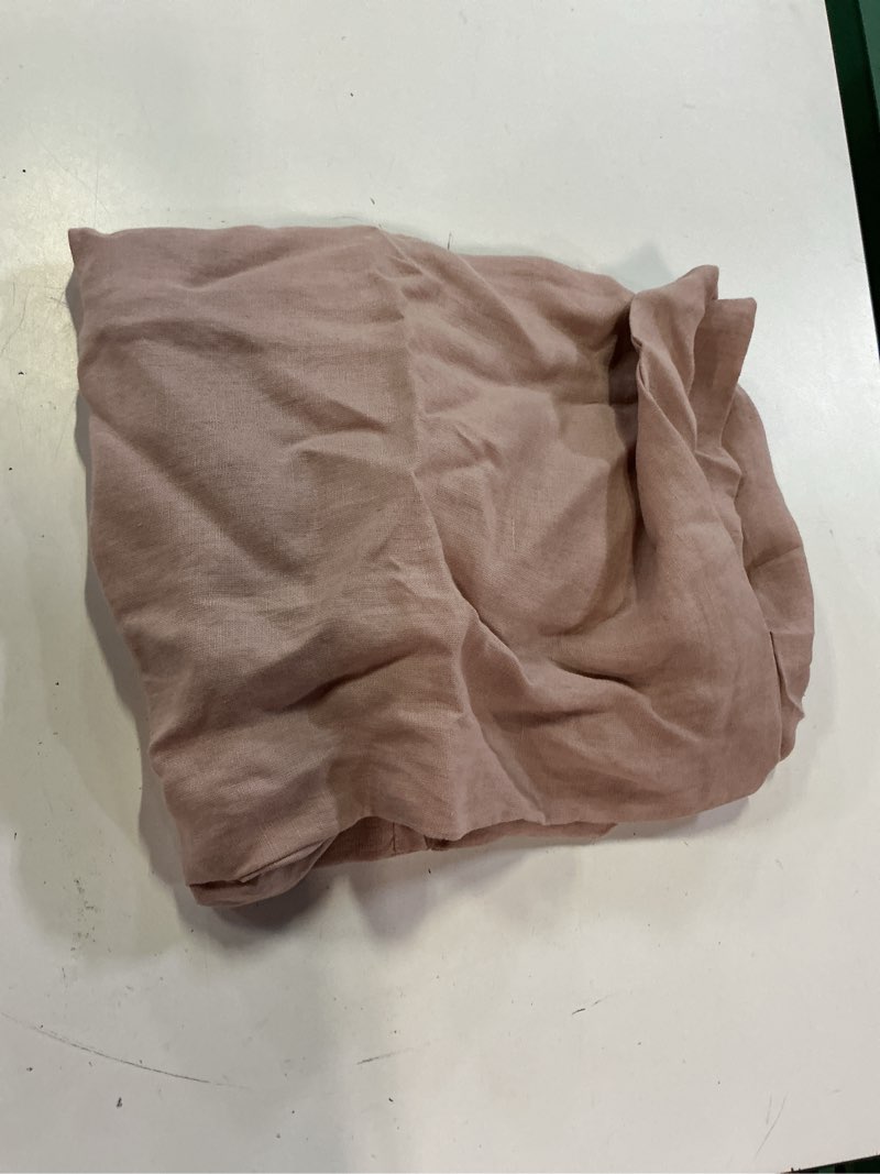 Condition photo showing Good Condition for european linen euro sham, euro, dusty mauve