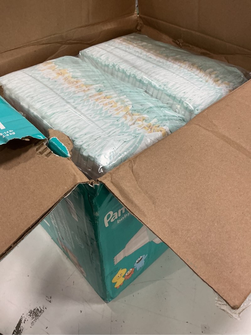 Condition photo showing New/Like New for (size:1)pampers diapers - baby dry - size 1, 204 count, absorbent disposable infant diaper (packaging may vary) size 1 204
