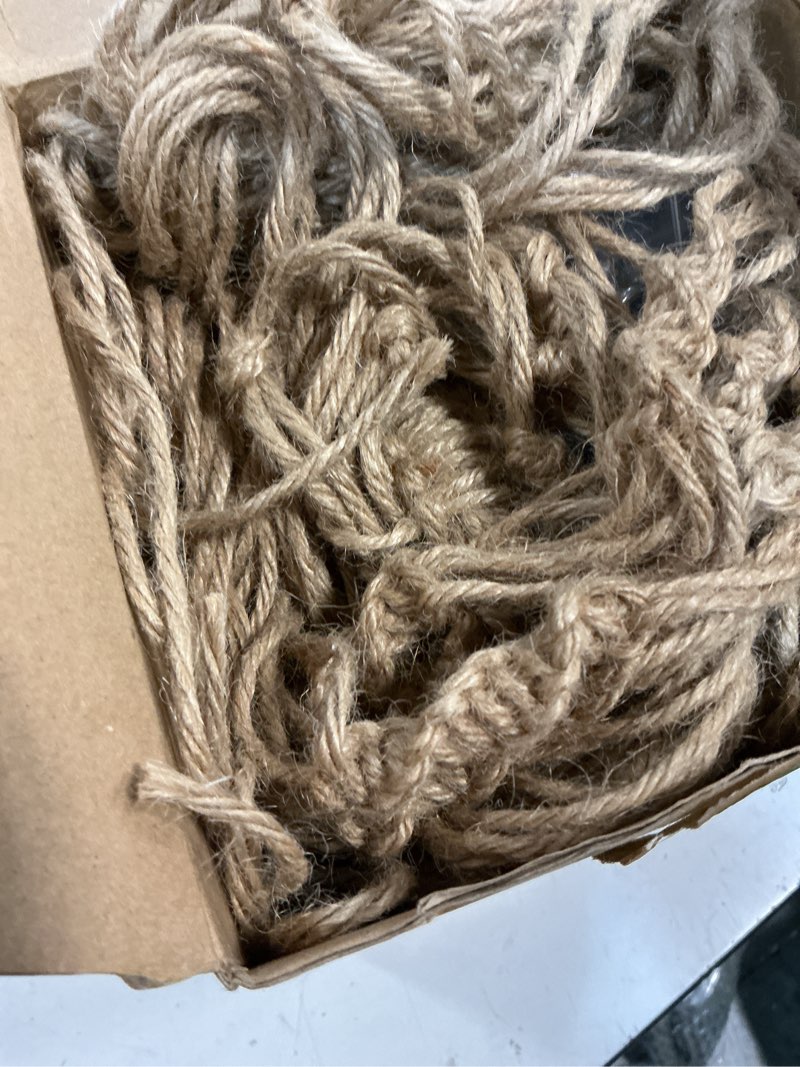 Condition photo showing Good Condition for hoteam 12 pcs macrame plant hangers macrame hanging planters for indoor plants handmade boho hanging baskets flower pots holder for outdoor home wall decor brown