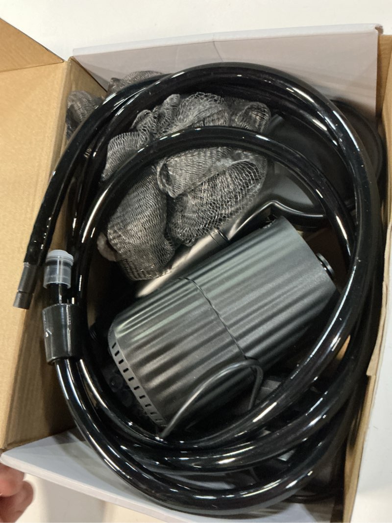 Condition photo showing Good Condition for portable shower for camping essentials: 10000mah rechargeable battery powered shower, ipx8 waterproof camp shower pump, 5-speed outdoor shower with led display, camping gifts for men, dog bath, hiking black
